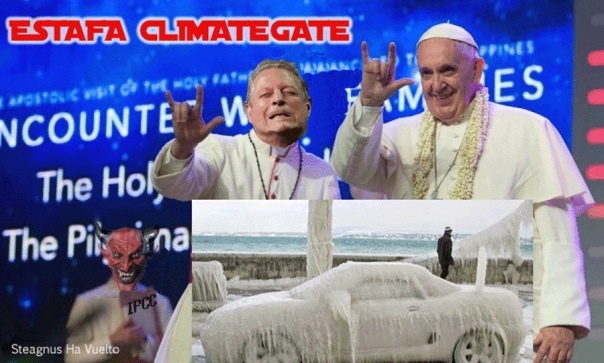 Resultado de imagen de contraperiodismomatrix.com calentamiento global Papa franciso cornuto